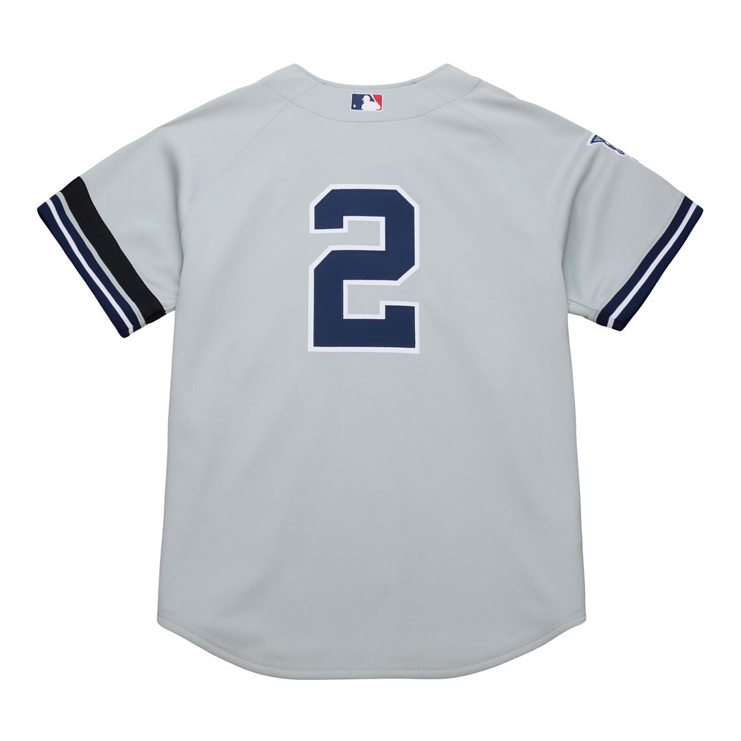 Derek Jeter New York Yankees Cooperstown Collection 2000 World Series Authentic Jersey - Gray