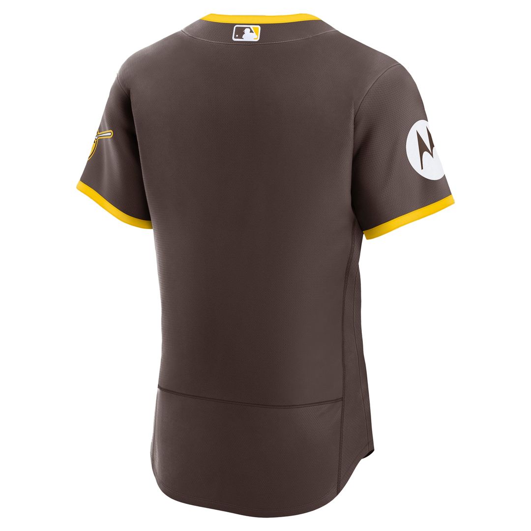 San Diego Padres Alternate Sponsor Patch Authentic Jersey - Khaki
