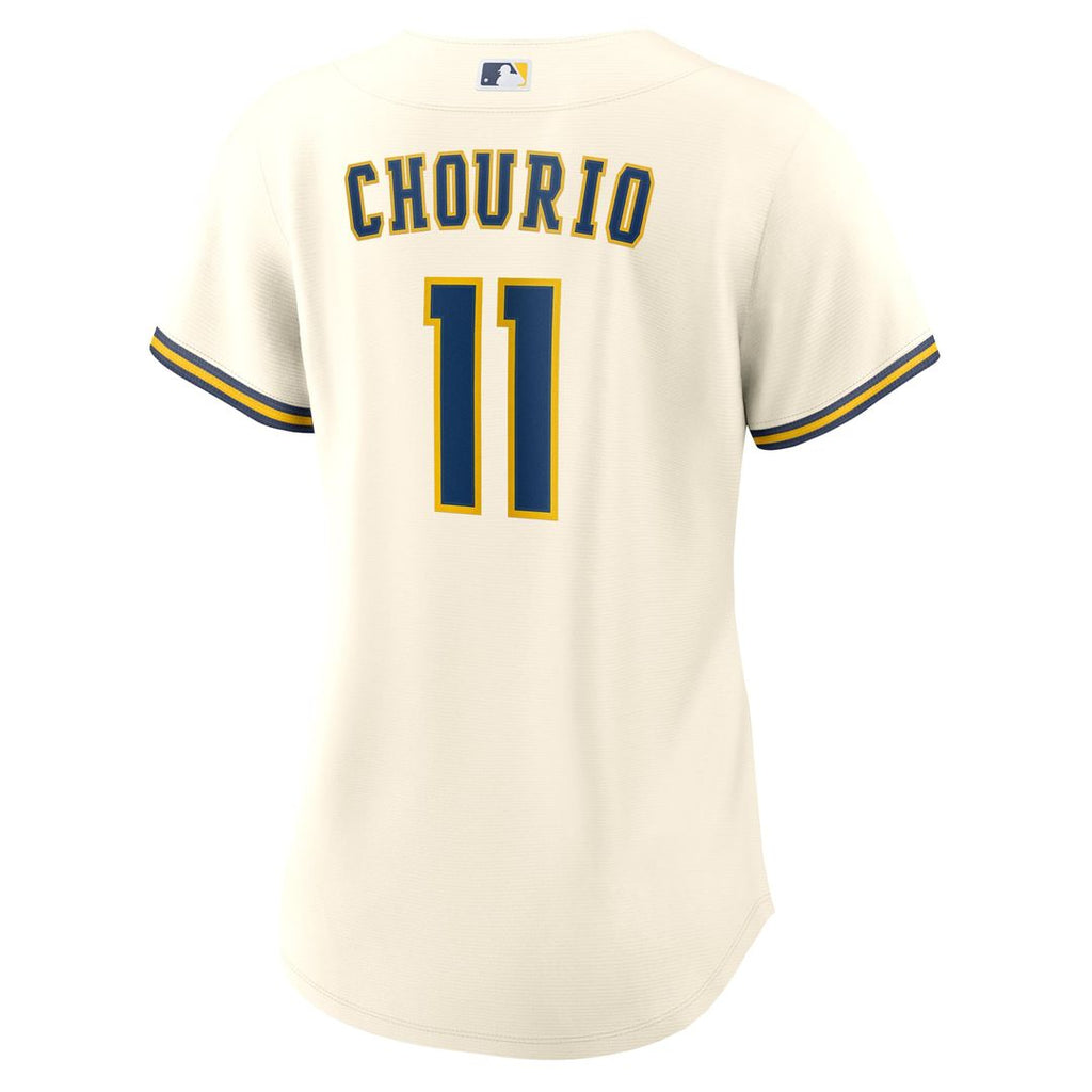 Jackson Chourio Milwaukee Brewers Women's Home Replica Jersey - Cream