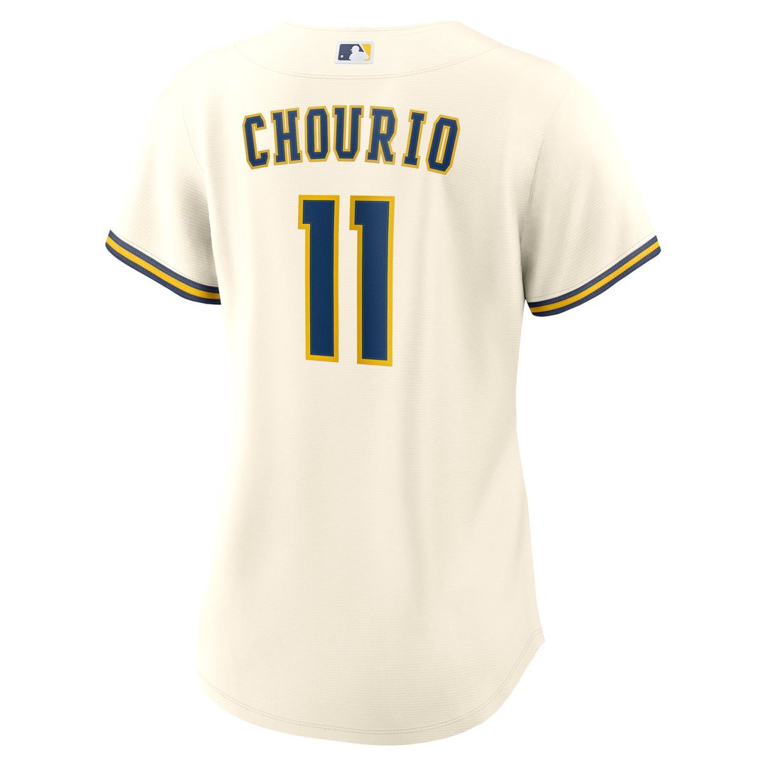 Jackson Chourio Milwaukee Brewers Women's Home Replica Jersey - Cream