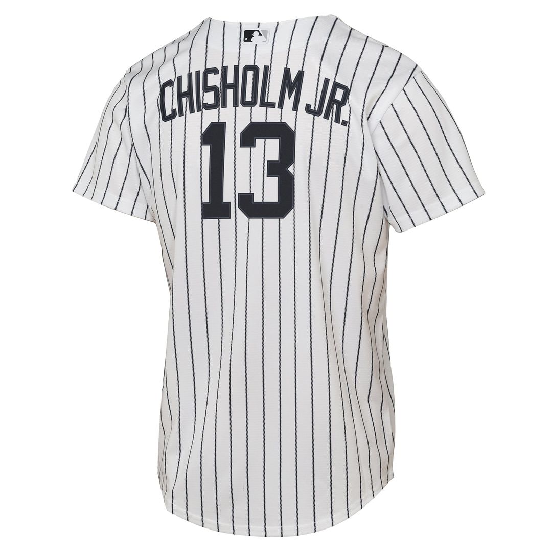 Jazz Chisholm Jr. New York Yankees Youth Home Replica Jersey - White
