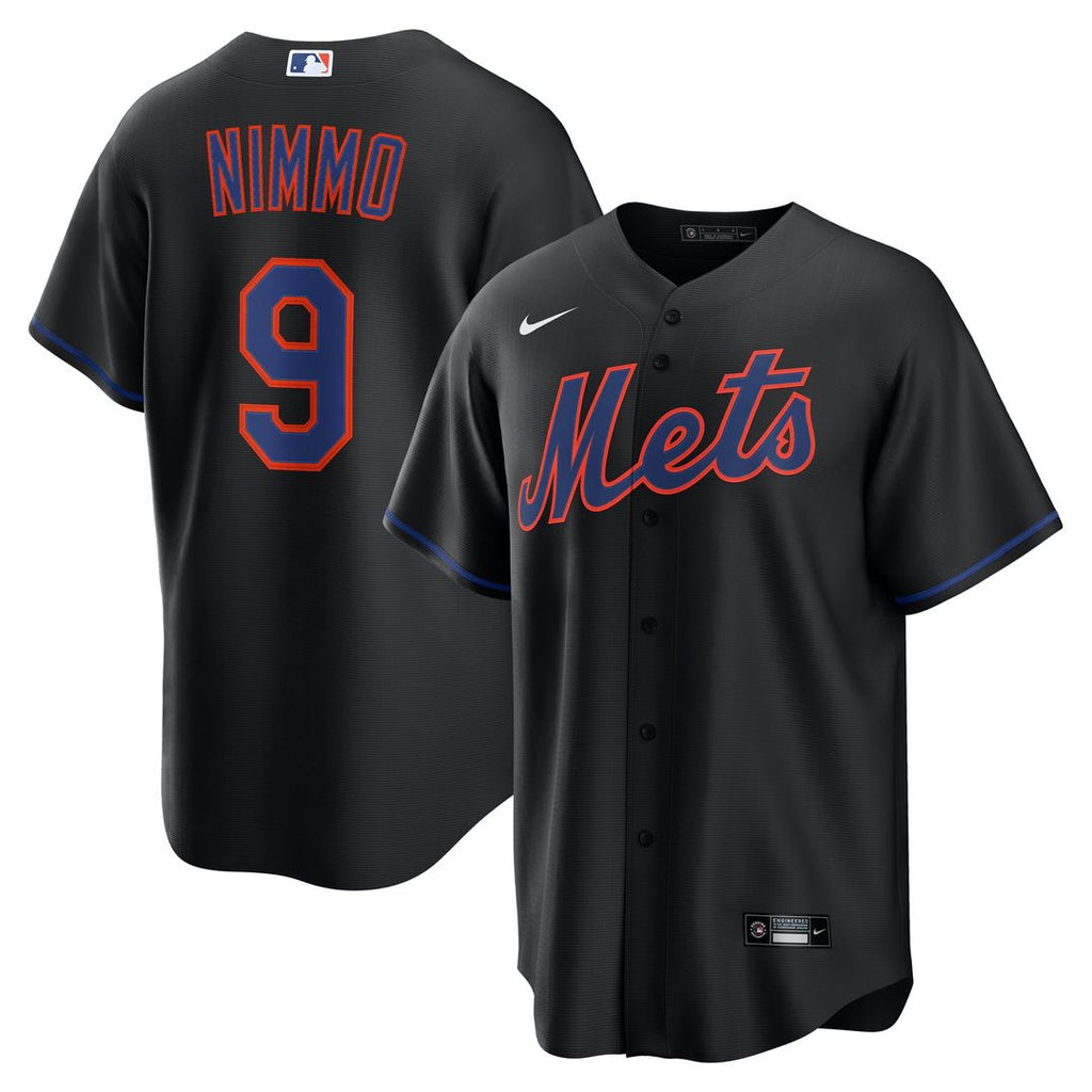 Brandon Nimmo New York Mets Alternate Replica Jersey - Black