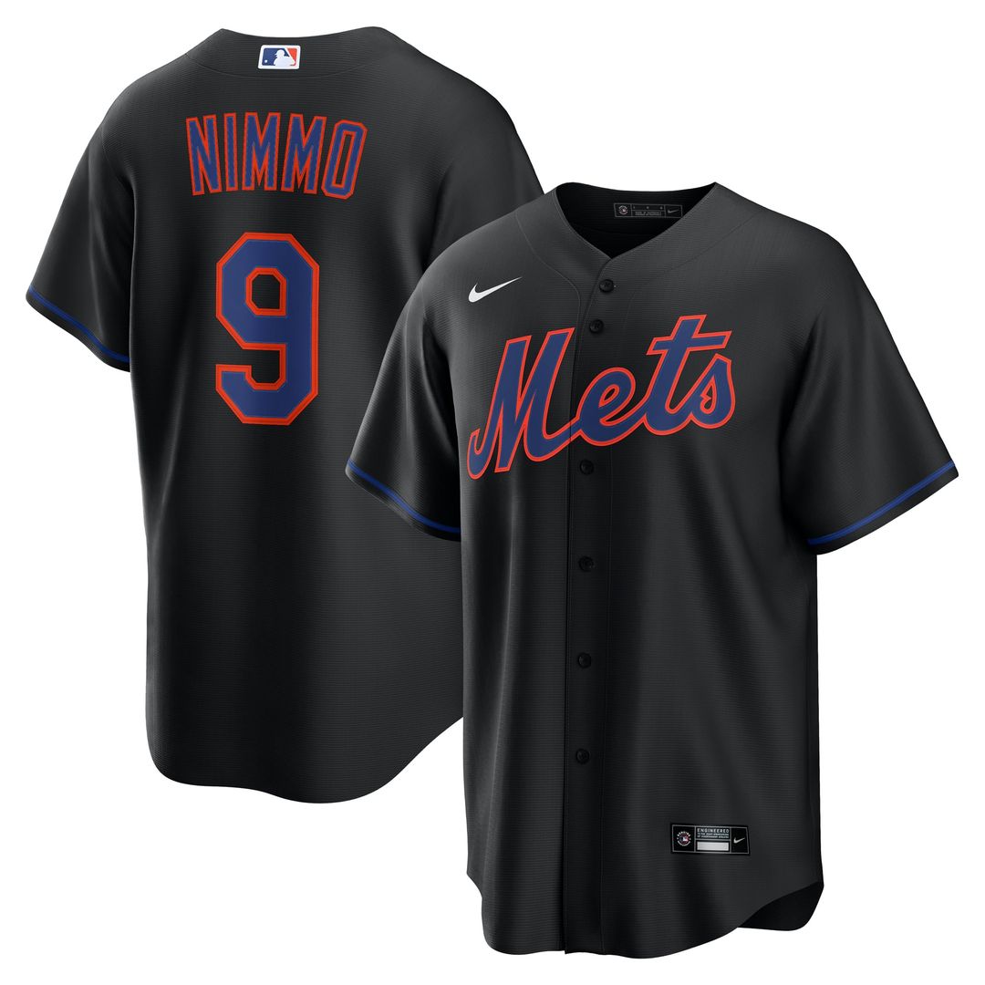 Brandon Nimmo New York Mets Alternate Replica Jersey - Black