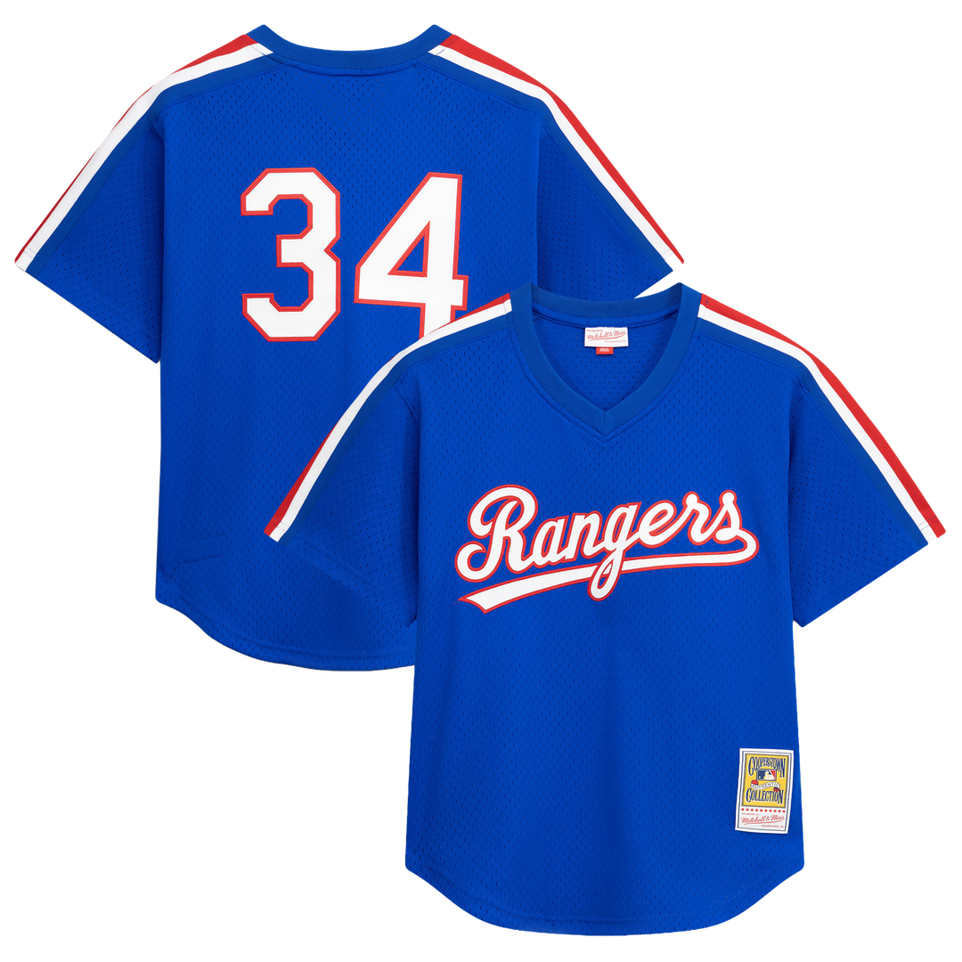 Nolan Ryan Texas Rangers Big & Tall Cooperstown Mesh Batting Practice Jersey - Royal