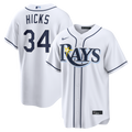 Liam Hicks Tampa Bay Rays Home Replica Jersey - White
