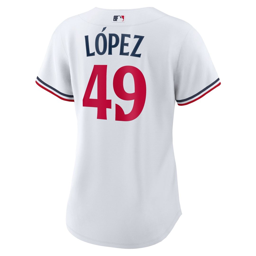 Pablo Lopez Minnesota Twins Women's Home Replica Jersey - White