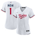 Minnesota Twins Women's #1 Mom Home Replica Jersey - White