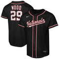 James Wood Washington Nationals Youth Fashion Replica Player Jersey - Black