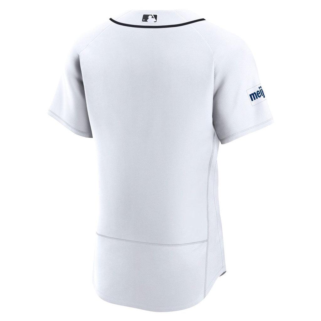Detroit Tigers Home Sponsor Patch Authentic Jersey - White