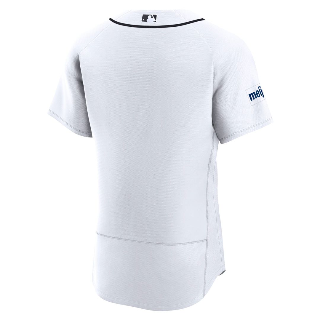 Detroit Tigers Home Sponsor Patch Authentic Jersey - White
