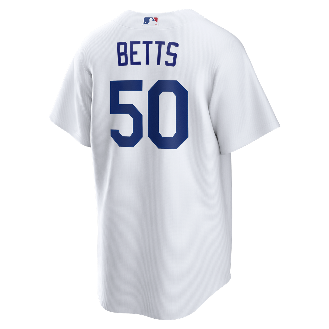 Mookie Betts Los Angeles Dodgers Home Replica Jersey - White