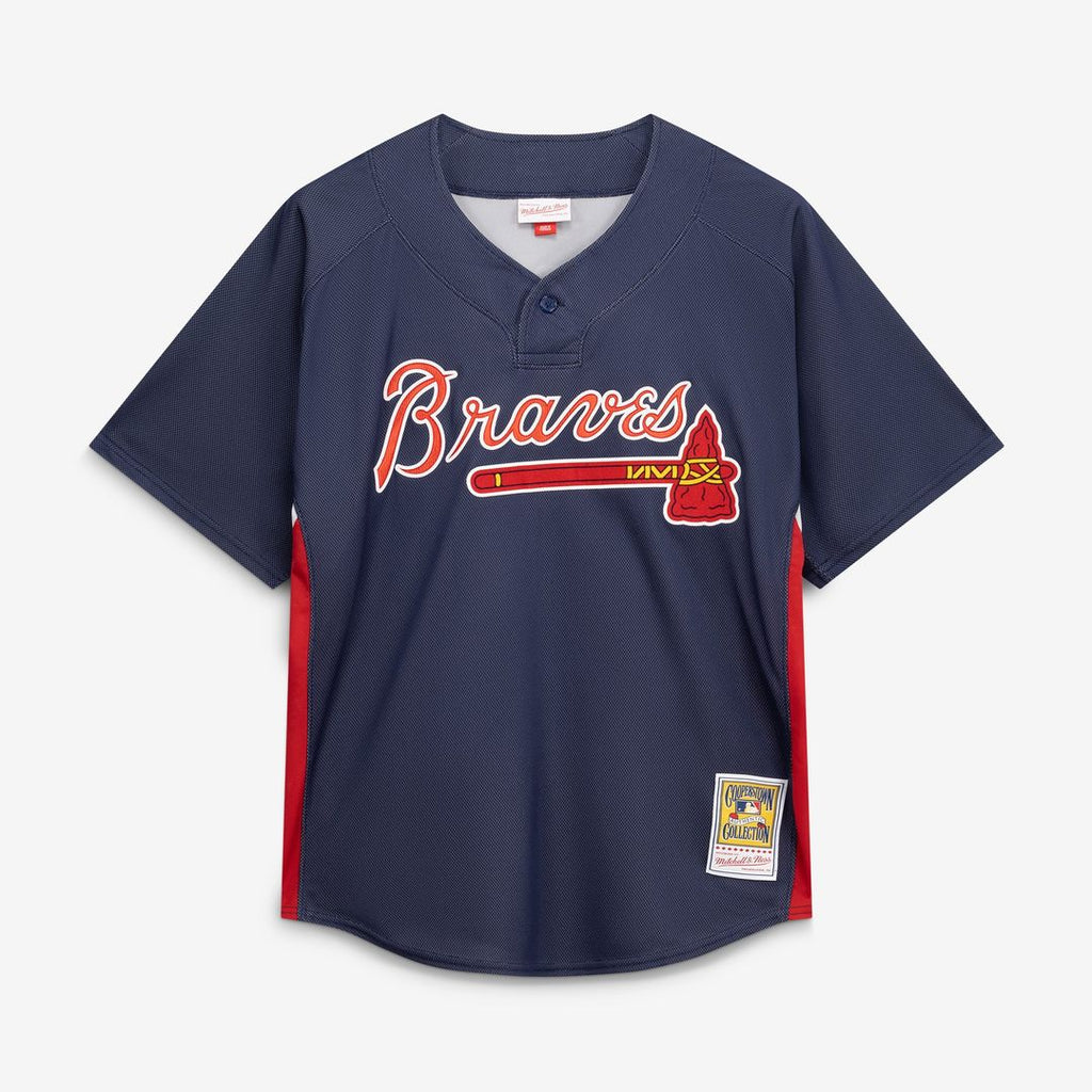 John Smoltz Atlanta Braves Authentic Batting Practice Jersey - Navy