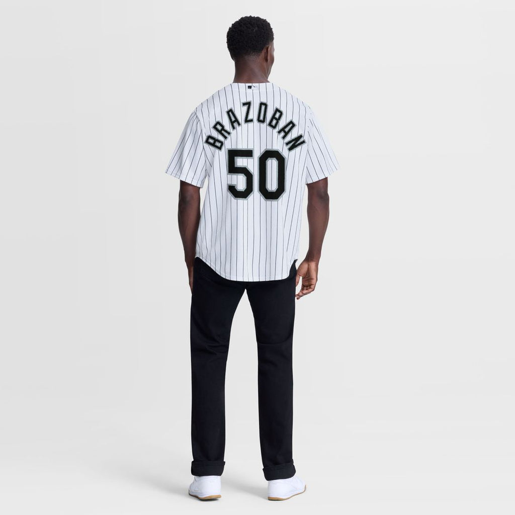 Huascar Brazoban Chicago White Sox Home Replica Jersey - White