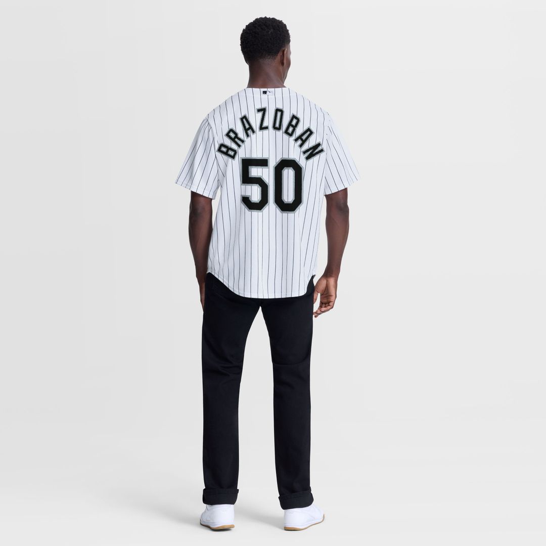 Huascar Brazoban Chicago White Sox Home Replica Jersey - White
