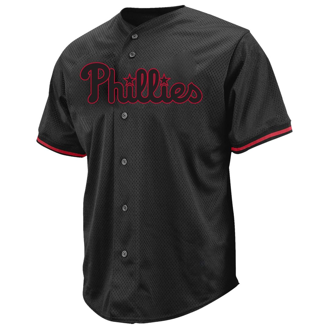 Philadelphia Phillies Profile Big & Tall Pop Fashion Jersey - Black