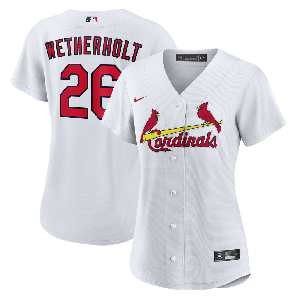 JJ Wetherholt St. Louis Cardinals Women's Home Replica Jersey - White