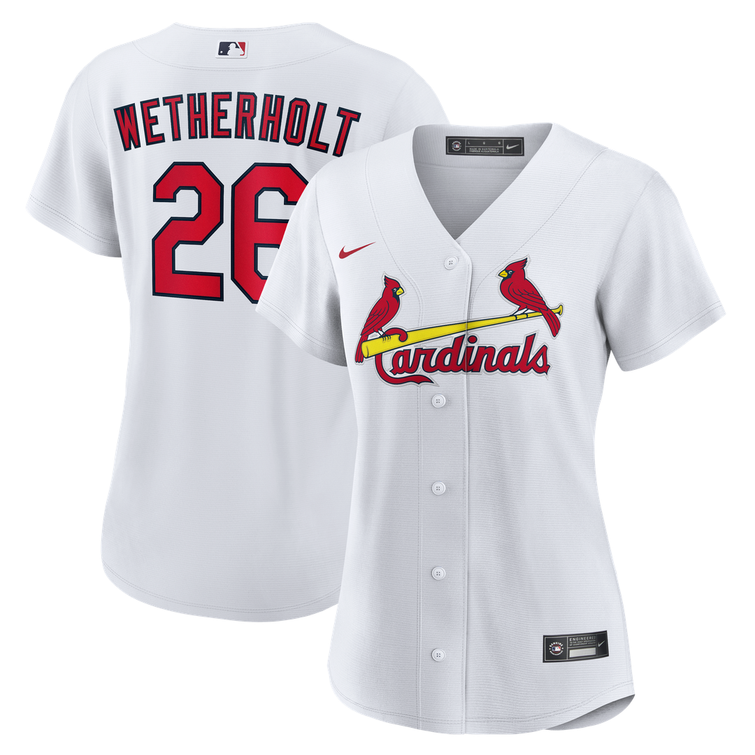 JJ Wetherholt St. Louis Cardinals Women's Home Replica Jersey - White
