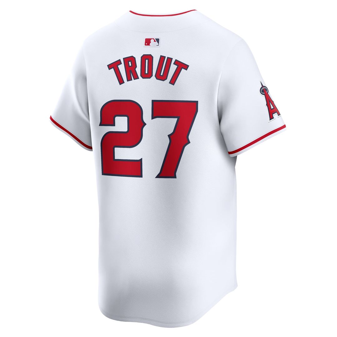 Mike Trout Los Angeles Angels Youth Home Limited Player Jersey - White