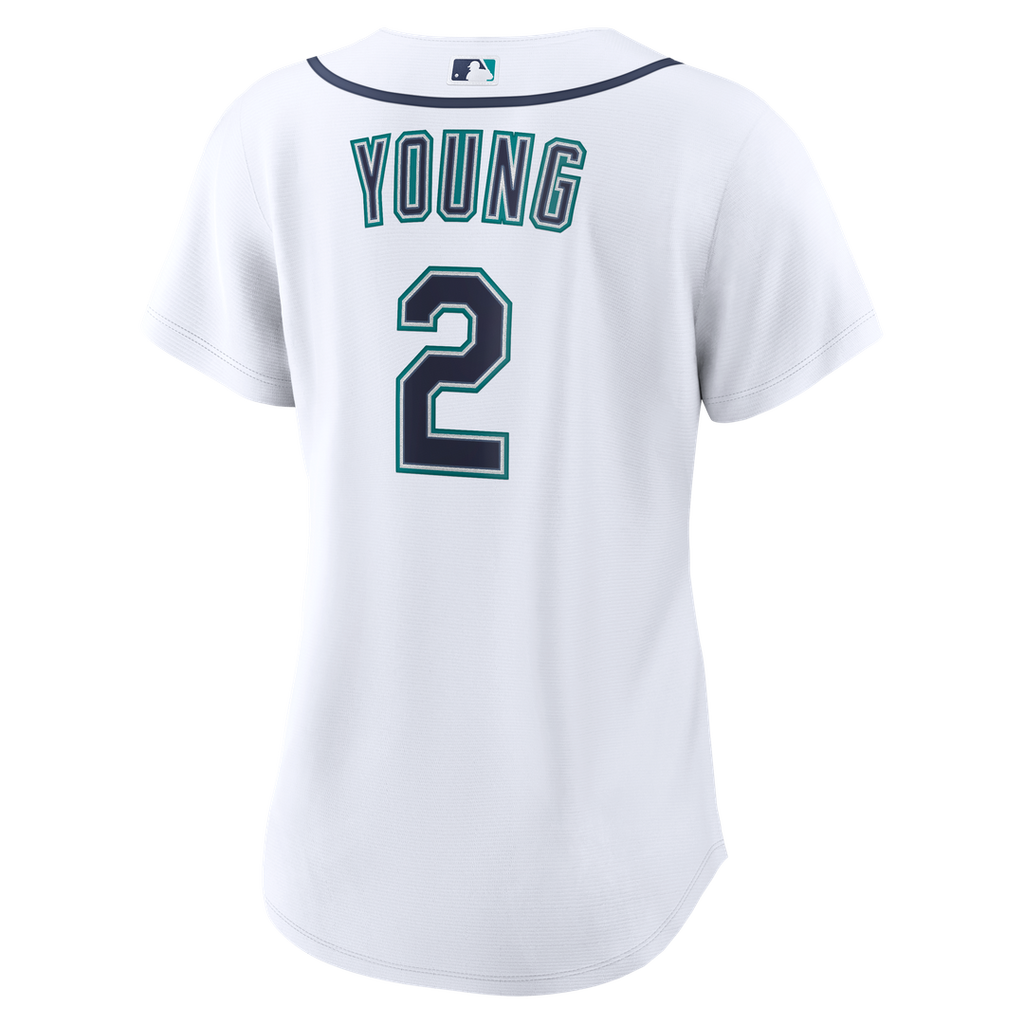 Cole Young Seattle Mariners Women's Home Replica Jersey - White