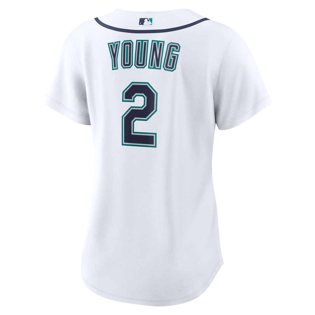 Cole Young Seattle Mariners Women's Home Replica Jersey - White