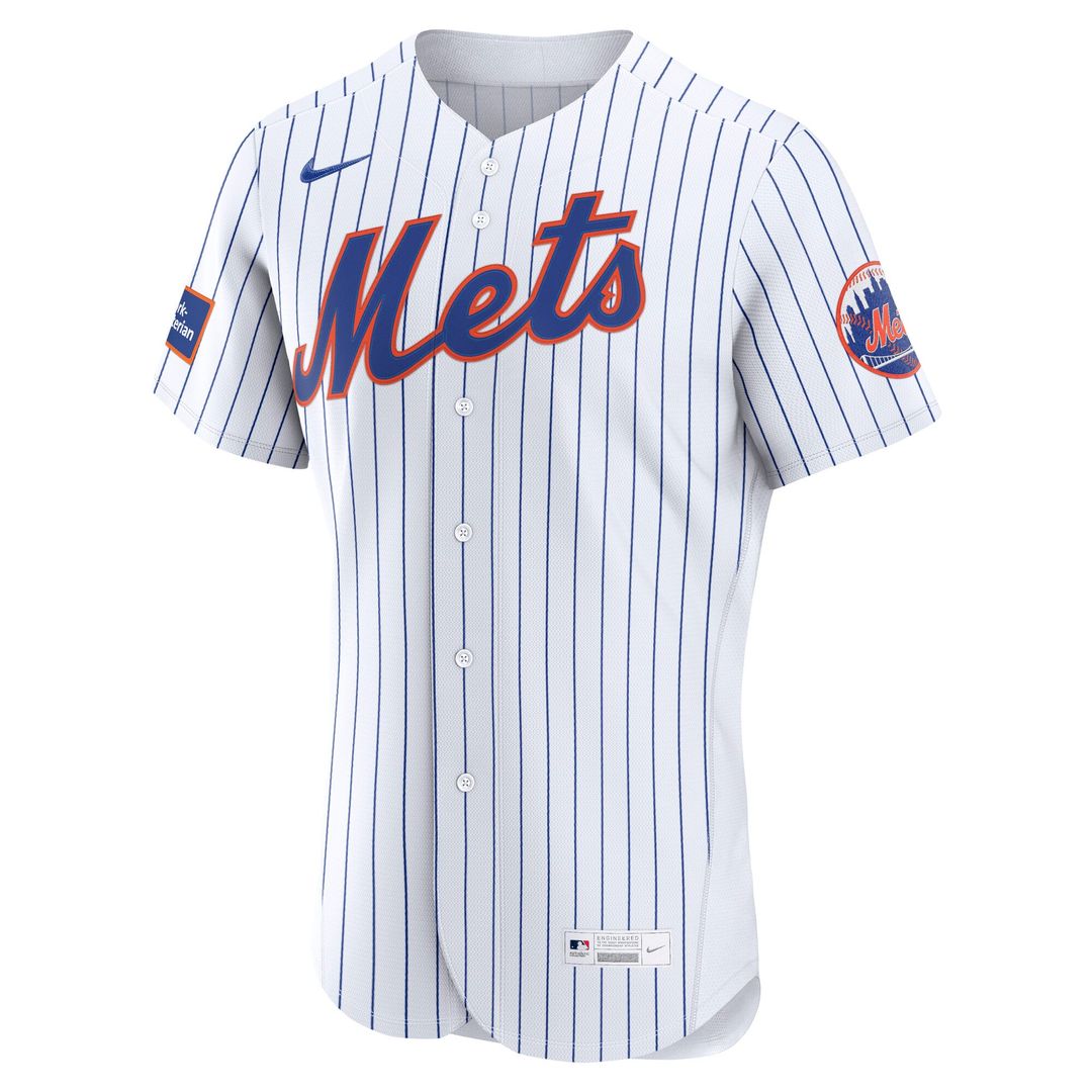 New York Mets Alternate Sponsor Patch Authentic Jersey - Black