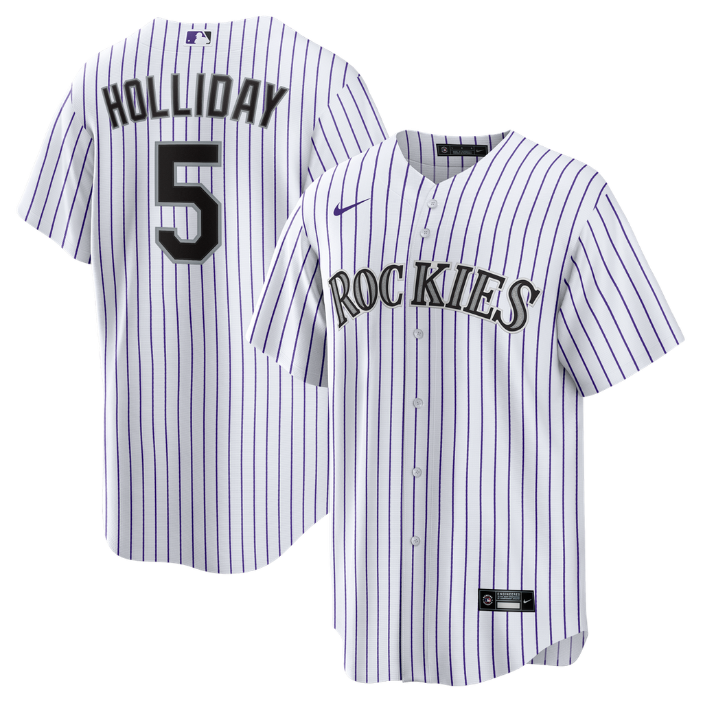 Matt Holliday Colorado Rockies Home Retired Player Replica Jersey - White