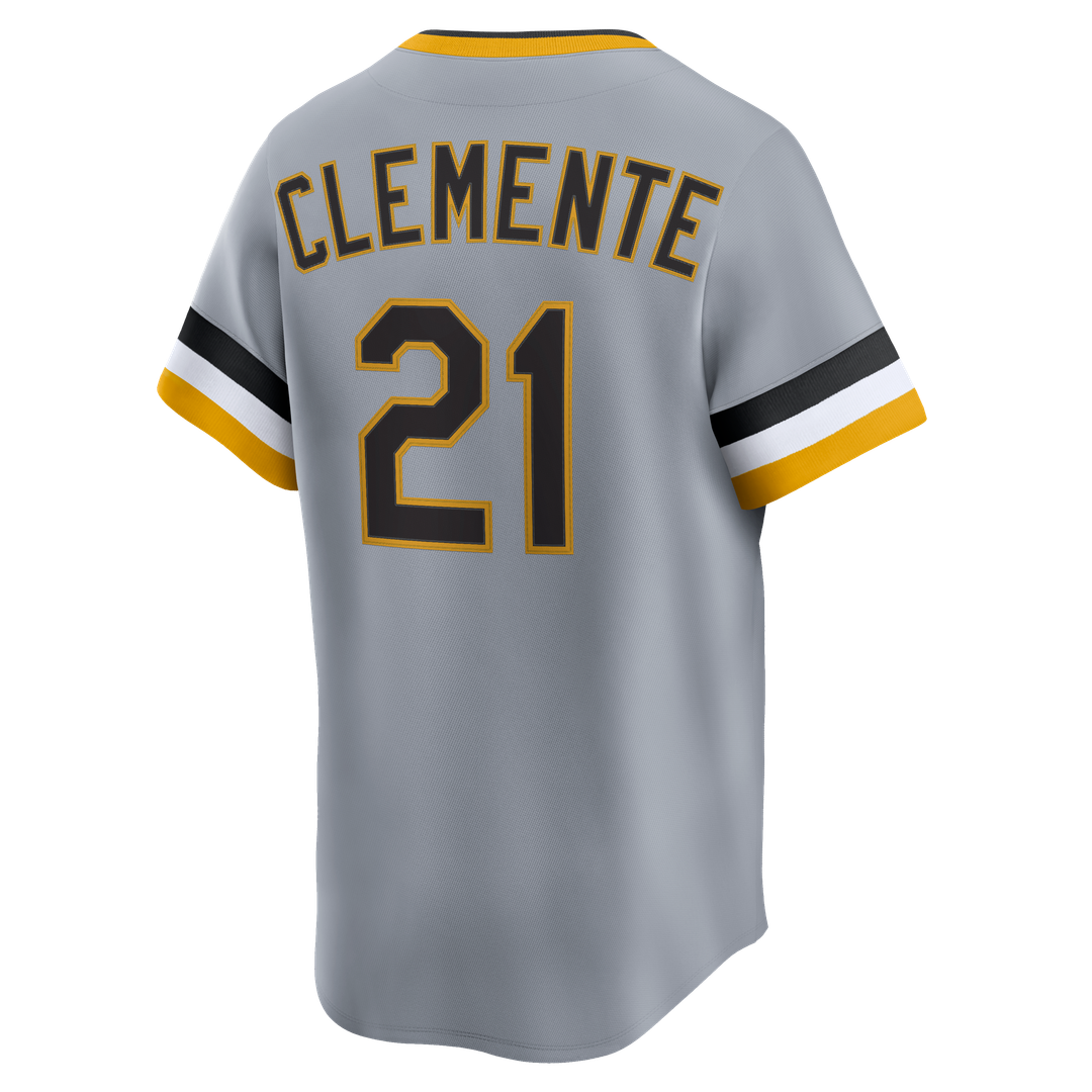 Roberto Clemente Pittsburgh Pirates Throwback Cooperstown Collection Limited Jersey - Gray