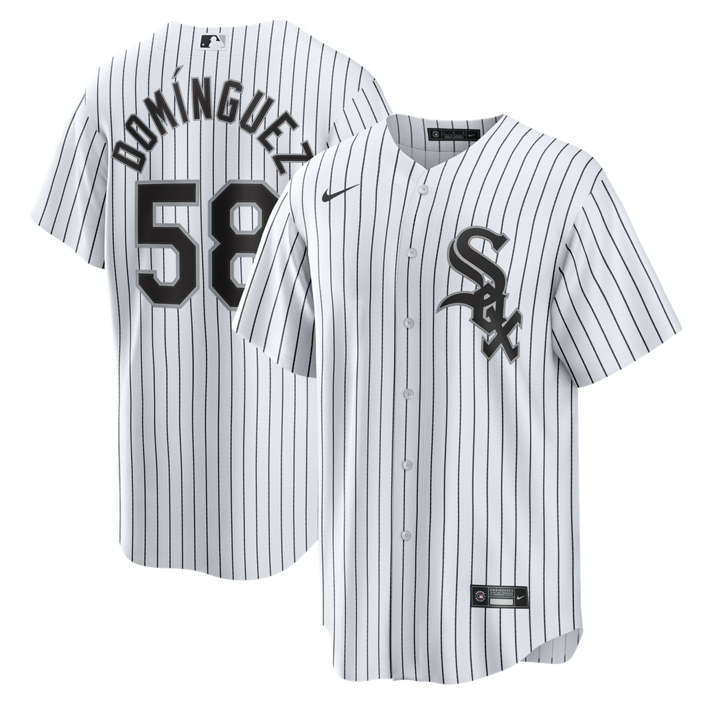 Seranthony Domínguez Chicago White Sox Home Replica Jersey - White