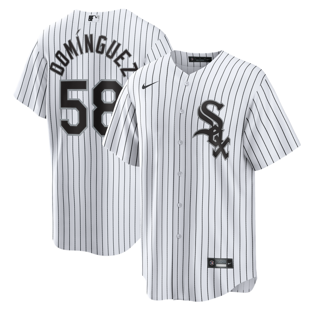 Seranthony Domínguez Chicago White Sox Home Replica Jersey - White