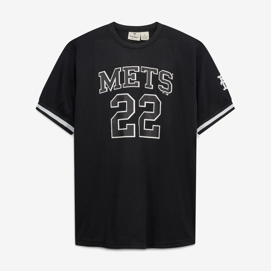 Juan Soto New York Mets Fanatics Big & Tall Heavyweight Mesh Jersey - Black/White