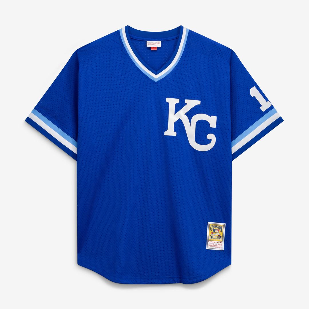 Bo Jackson Kansas City Royals Cooperstown Collection Big & Tall Mesh Batting Practice Jersey - Royal