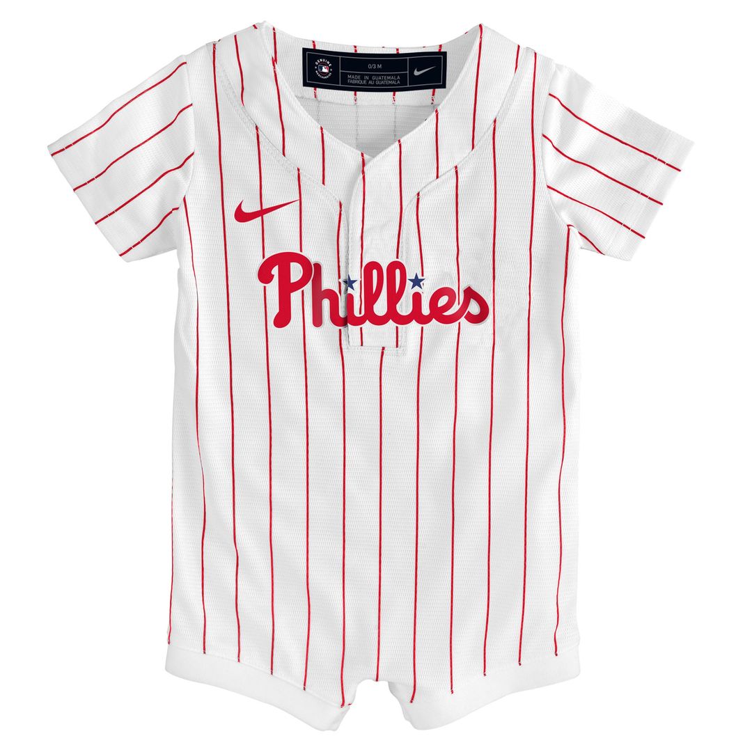 Philadelphia Phillies Infant Home Replica Romper Jersey - White