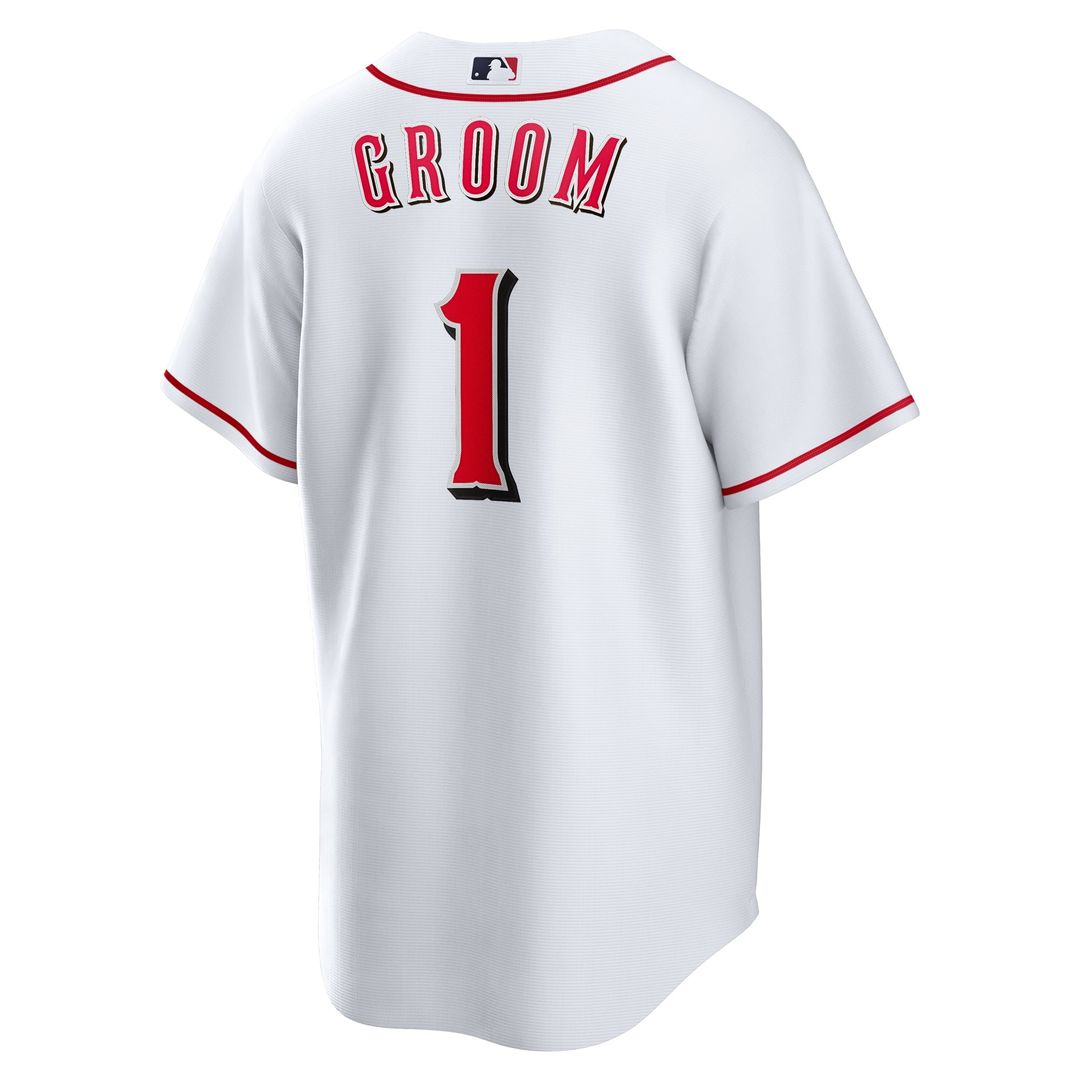 Cincinnati Reds #1 Groom Home Replica Jersey - White