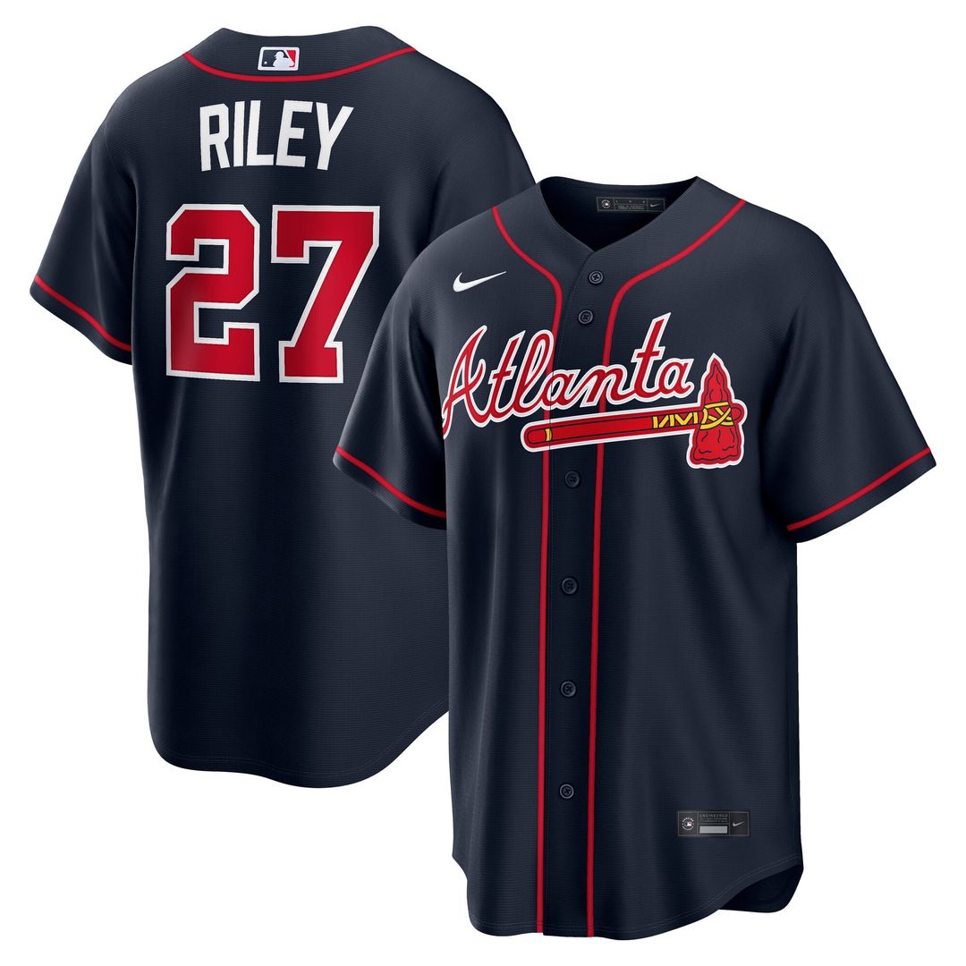 Austin Riley Atlanta Braves Home Replica Jersey - White