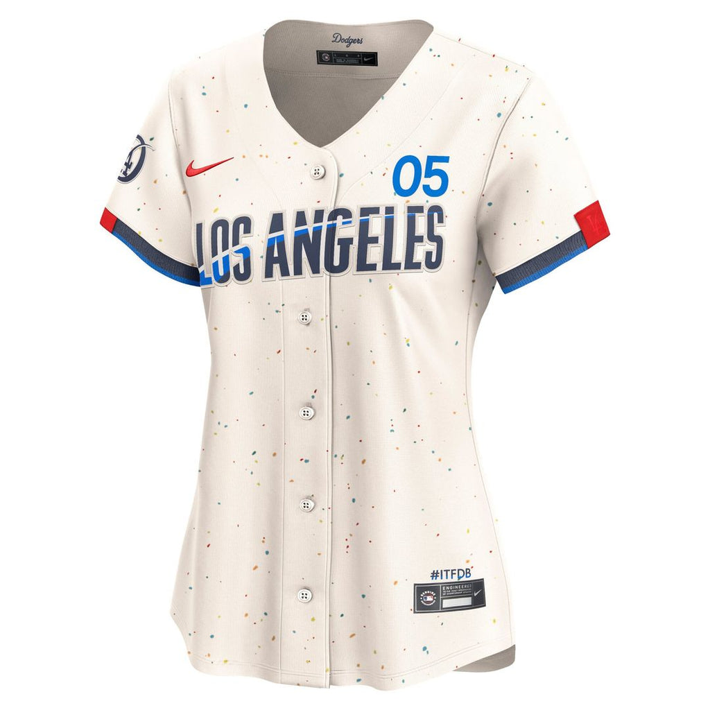 Freddie Freeman Los Angeles Dodgers Women's City Connect Limited Jersey - Cream