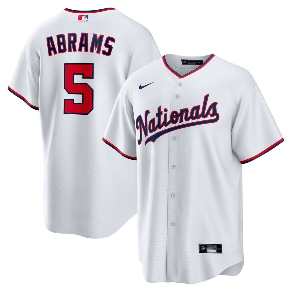 CJ Abrams Washington Nationals Youth Home Replica Player Jersey - White