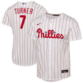 Trea Turner Philadelphia Phillies Youth Home Replica Jersey - White
