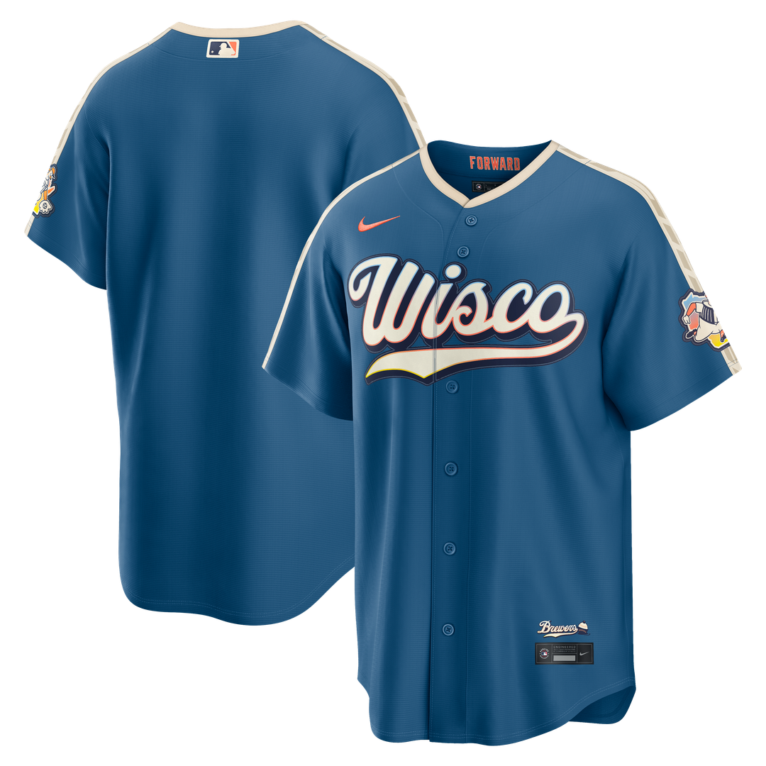 Milwaukee Brewers 2026 City Connect Stadium Jersey - Mineral Blue