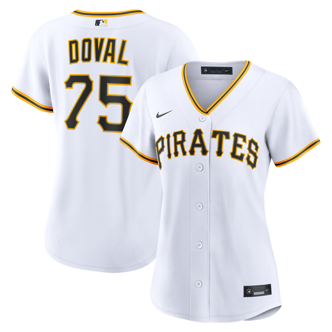 Camilo Doval Pittsburgh Pirates Women's Home Replica Jersey - White