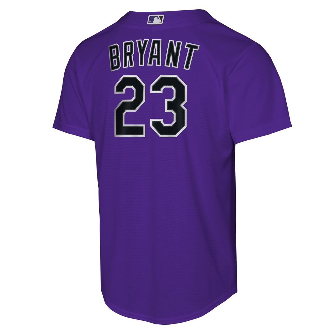 Kris Bryant Colorado Rockies Youth Alternate Replica Jersey - Purple