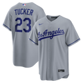 Kyle Tucker Los Angeles Dodgers Road Replica Jersey - Gray