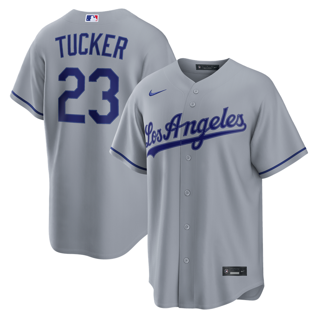Kyle Tucker Los Angeles Dodgers Road Replica Jersey - Gray