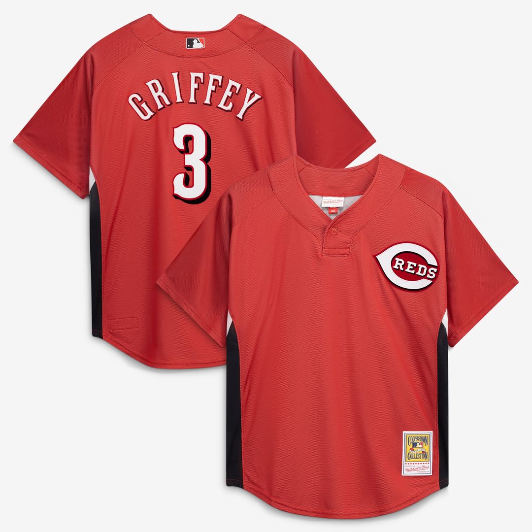Ken Griffey Jr. Cincinnati Reds Authentic Batting Practice Jersey - Red