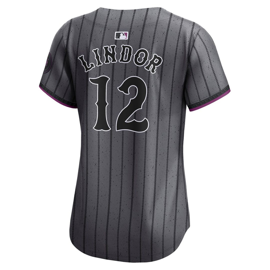 Francisco Lindor New York Mets Women's City Connect Limited Jersey - Gray