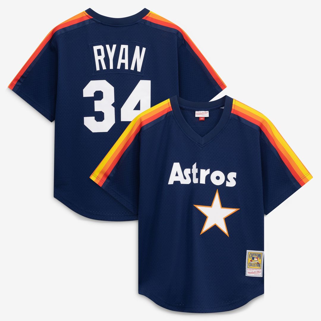 Nolan Ryan Houston Astros Authentic Batting Practice Jersey - Navy