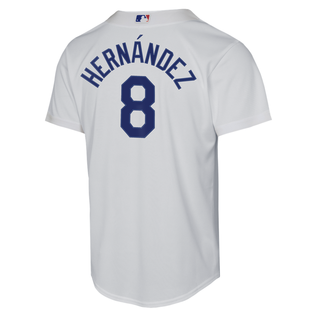 Enrique Hernández Los Angeles Dodgers Youth Home Baseline Jersey - White
