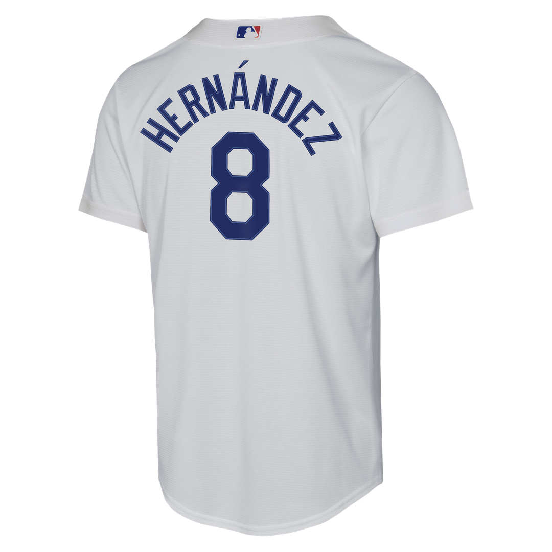 Enrique Hernández Los Angeles Dodgers Youth Home Baseline Jersey - White