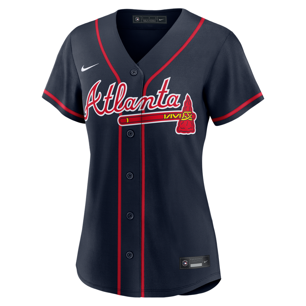 Ronald Acuña Jr. Atlanta Braves Women's Alternate Replica Jersey - Navy