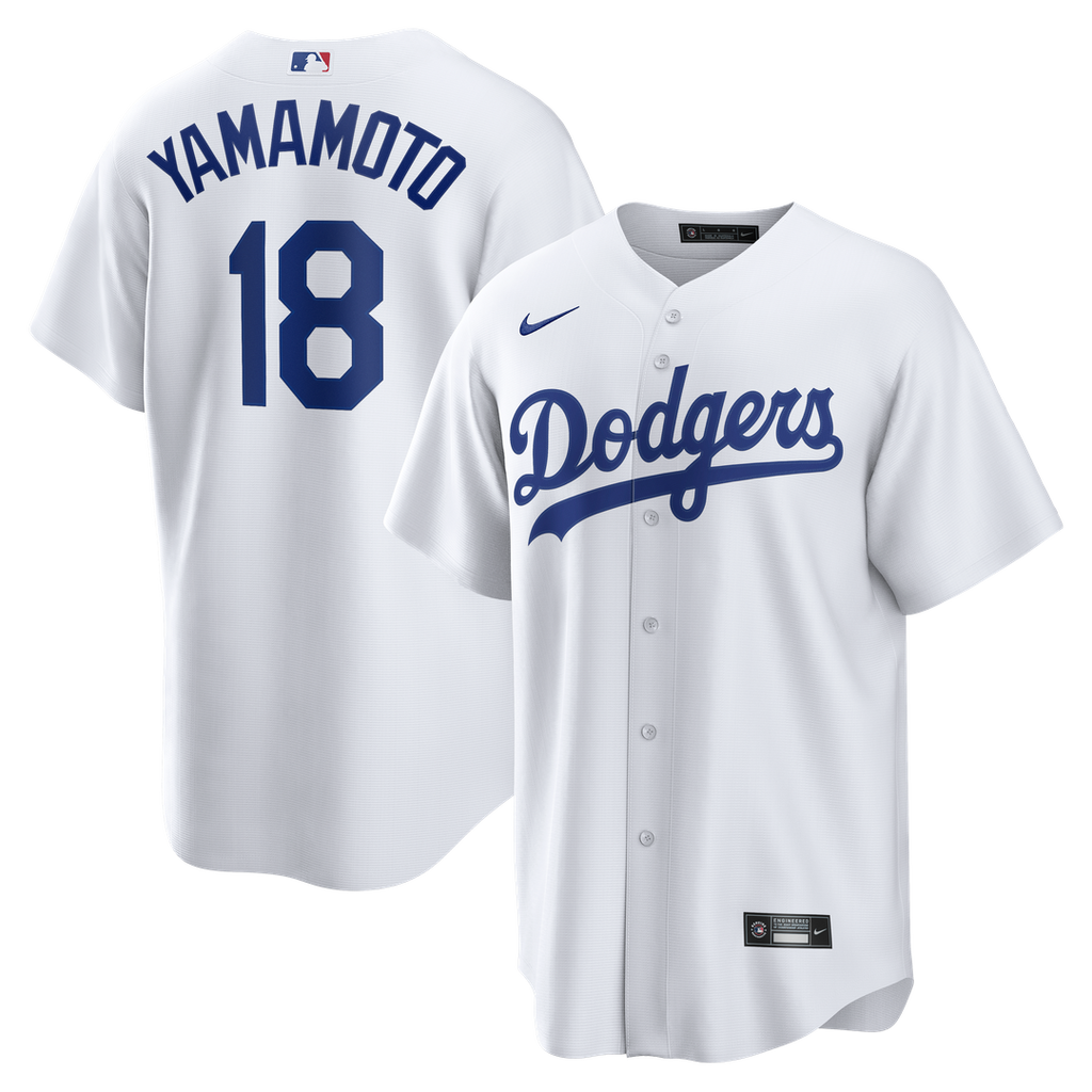 Yoshinobu Yamamoto Los Angeles Dodgers Home Replica Jersey - White