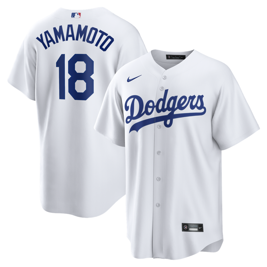 Yoshinobu Yamamoto Los Angeles Dodgers Home Replica Jersey - White